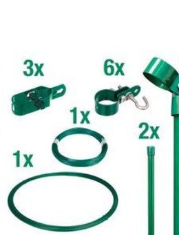 Alberts Maschendrahtzaun, (Set), Höhe: 80 - 200 cm, Gesamtlänge: 15 - 100 m, zum Einbetonieren