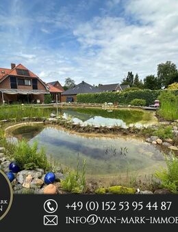 Einfamilienhaus mit großem Schwimmteich und Garten in Friedrichsfehn, optionales Baugrundstück - Edewecht
