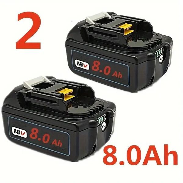 2er-Pack 18V 8.0 Ah Ersatzakku für Makita - Wuppertal