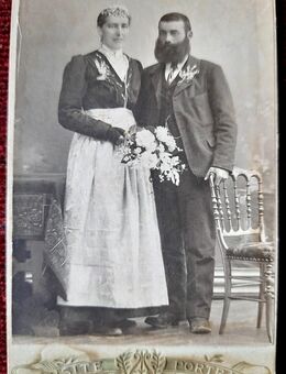 Schönes altes Erinnerungsfoto auf Pappkarton aus Innsbruck - Niederfischbach