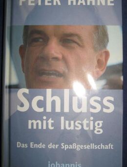 „Schluss mit lustig - Das Ende der Spaßgesellschaft“ von Peter Hahne, 143 Seiten, Johannis Verlag, stammt aus 2005, ISBN: 3501051808, zum Schutz beim Gebrauch schon eingebunden, sehr guter Zustand, 4,- € - Unterleinleiter