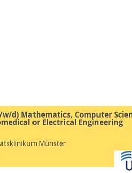 Postdoc (gn*) Mathematics, Computer Science, Physics, Biomedical or Electrical Engineering - Münster