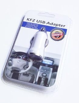 Universal USB Kfz/Auto Lade-Adapter “weiß ” für Zigarettenanzünder NEU - Andernach