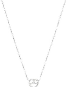Amor Kette mit Anhänger Breze, Trachtenschmuck, Volksfest, 2039235, 2039236, mit Zirkonia (synth)