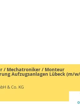 Elektroniker / Mechatroniker / Monteur Modernisierung Aufzugsanlagen Lübeck (m/w/d) - Lübeck