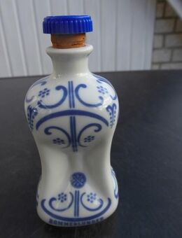Bommerlunder Lufthansa Karaffe Gluckerflasche weiß-blau Vintage - Flensburg