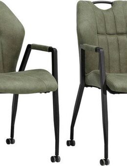 OMG Design Armlehnstuhl Point (Set, 2 St), Esszimmerstuhl mit Rollen, Bürostuhl