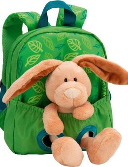 Nici Kinderrucksack Travel Friends, Rucksack mit Plüsch Hase, 25 cm