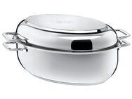 Silit Bräter Schmortopf mit Deckel, Cromargan® Edelstahl Rostfrei 18/10 (1-tlg), backofengeeignet, induktionsgeeignet, für alle Herarten, 8,5 Liter