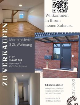 TOP Wohnung , Zentral in Bad Bentheim.++Provision Frei++ - Bad Bentheim