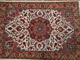 Perserteppich Orient Teppich Isfahan Vögel Garten Paradies Wolle Persien Iran in 90459