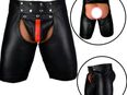 Männer BDSM Halbhose Lederoptik Fetisch Herren Kostüm Dessous S M L XL 2XL 38,90€* in 78052