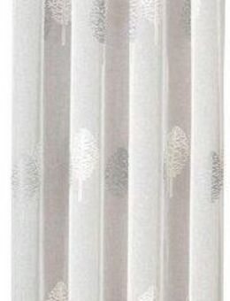 Gerster Vorhang Egil (1 St), Schlaufen, transparent, Sablé, HxB: 235x140, Schlaufenschal mit Kräuselband bestickt