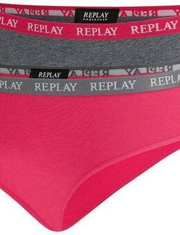 Replay Bikinislip LADY SLIP Style 1 T/C 2pcs waterfall pack (Packung, 2er) mit Logoschriftzug