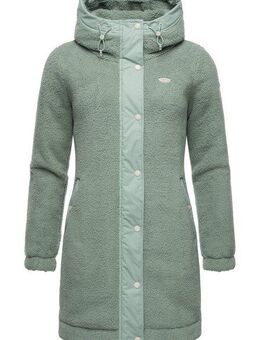 Ragwear Outdoorjacke Cousy flauschige Übergangsjacke mit Teddyfell und Kapuze