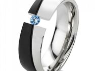 Damenring Edelstahl DE005 mit echtem Topas - Aholming