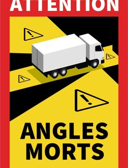 „Toter Winkel“ Warnaufkleber – 10 Stück 🇫🇷✅ TIR MAN IVECO DAF Actros MAN Mercedes Set3522112 - Wuppertal