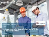 Bauingenieur oder Bautechniker (m/w/d) für den Bereich Hochbau - Solms