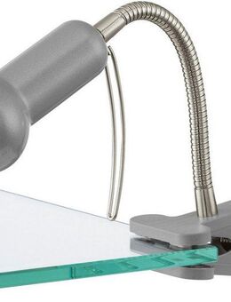 EGLO Klemmleuchte FABIO Klemmspot, exkl. Leuchtmittel E14, mit Klemme, Büro, Ein-/Ausschalter, Leuchtmittel wechselbar, ohne Leuchtmittel, Klemmlampe, Leselampe, Schalter, flexibler Leuchtenhalts, Höhe: 30cm