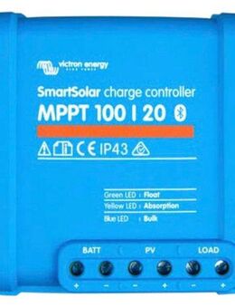 Victron Energy Solarladeregler MPPT Victron SmartSolar 100/20 bis 48V, Leistung maximal in Watt: 290 / 580 / 1160