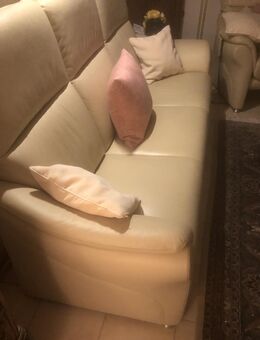 Willi Schillig Ergoline Leder Couchgarnitur Creme Beige - Laufenburg (Baden)