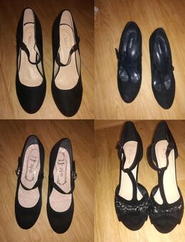 4 Paare High Heels Größe 39, T-Steg, Mary Janes, unterschiedliche Absatzhöhen, Riemchenpumps - Wernigerode Zentrum