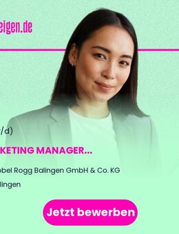 MARKETING MANAGER (M/W/D) - Balingen