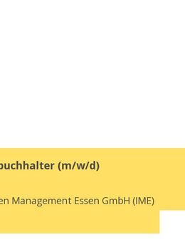 Kreditorenbuchhalter (m/w/d) - Essen