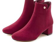 LASCANA Stiefelette mit bequemen Blockabsatz, Ankle Boots, Stiefel VEGAN