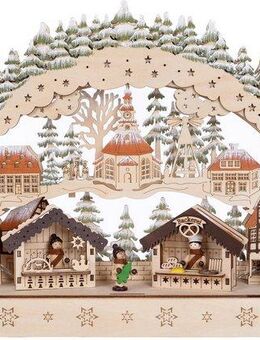 Myflair Möbel & Accessoires LED Schwibbogen Weihnachtsdeko (1-tlg), aus Holz, mit LED Beleuchtung, Höhe ca. 30 cm