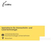 Spezialist:in für Dünnschicht- und Lasertechnologie - München