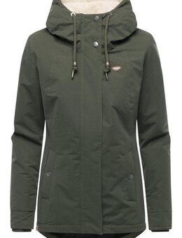 Ragwear Kurzmantel Alvena YOUMODO Wasserdichter Damen Mantel mit verstellbarer Kapuze