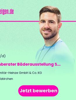 Fachberater Bäderausstellung SHK (m/w/d) - Holzkirchen (Regierungsbezirk Oberbayern)