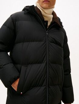 Tommy Hilfiger Steppmantel DOWN PARKA regular fit, Wintermantel, mit fester Kapuze, 2-Wege-Reißverschluss