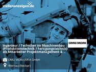 Ingenieur / Techniker im Maschinenbau (Produktionstechnik / Fertigungstechnik) als Mitarbeiter Projektmanagement & Automation (m/w/d) - Wernau (Neckar)