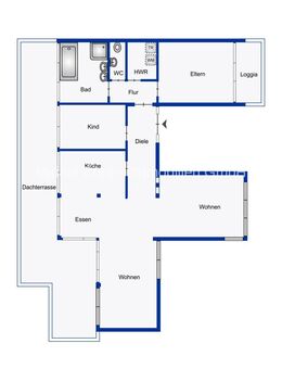 Provisionsfrei für den Mieter: Penthouse-Wohnung mit Aufzug - Stadtmitte Eislingen - Eislingen (Fils)