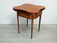 Antiker Spieltisch mit Schublade in Kleeblattform Eiche um 1900 - Sinzig