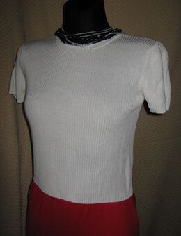 Edel * Kurzarm * Ripp wie Seiden * Kurz Pullover * Corp Top "Stephanie Parks Petite" Gr. 38- 40/ S- M * weiß * - Riedlingen