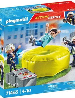Playmobil® Feuerwehrleute mit Luftkissen (71465), Action Heroes Konstruktions-Spielset, (13 St), Made in Europe