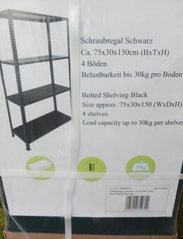 2 x Schwerlast Regale schwarz NEU - Alt Tucheband
