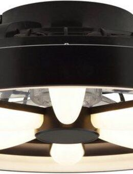 Hanseatic LED Deckenleuchte DLV2205, CCT - über Fernbedienung, Dimmfunktion, Ventilatorfunktion, LED fest integriert, RGB, warmweiß - kaltweiß, LED Ventilator, Ø 48 cm, 6400 lm, dimmbar, Fernbedienung