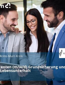 Fachassistenten (m/w/d) Grundsicherung und Hilfe zum Lebensunterhalt - Waiblingen