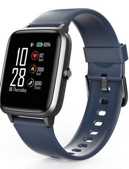 Hama Fitnesstracker wasserdicht, Herzfrequenz, Kalorienverbrauch, Schritte Smartwatch (3,3 cm/1,3 Zoll), Smartwatch mit Messung von Schlaf,Tempo,Trainingszeit & Musiksteuerung