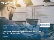 Full-Stack Anwendungsentwickler ANGULAR / .NET 6 / C# (m/w/d) - Weeze