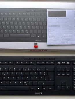 CHERRY STREAM KEYBOARD WIRELESS Tastatur, Deutsch - Schwarz - Malente