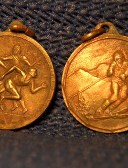 2 alte  unbekannte Sport Medaille - Wuppertal