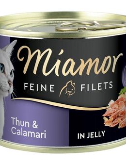 Miamor Feine Filets 6 x 185 g - Thunfisch & Calamari