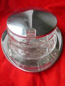 Quist Dose Geleedose Marmeladendose Glas 18/8 Edelstahl Vintage 4,- in 24944