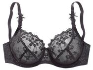 LASCANA Bügel-BH mit transparenter Stickerei-Spitze, Dessous