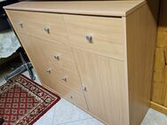 w21) gebrauchte Anrichte Kommode Schrank Buche - Größe 107,5 x 35 x 89 cm (BxTxH) - Garbsen